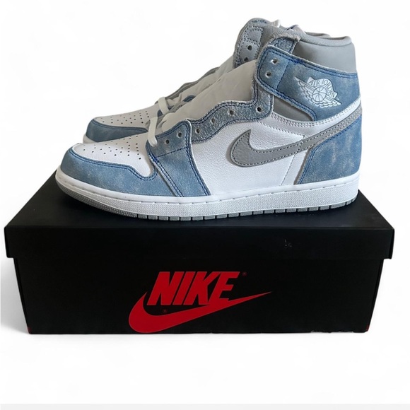Jordan Other - NEW Jordan 1 Retro High Hyper Royal Smoke Grey Men’s Size 9.5 Light Blue & Grey